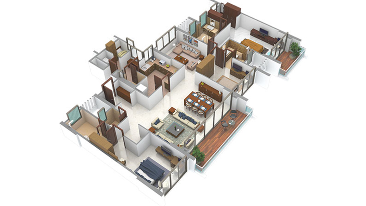 3bhk_type3 - peninsula heights