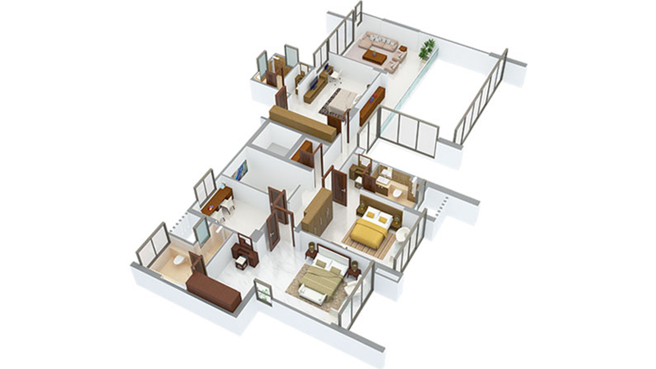 5_BHK_type1_upper_level - peninsula heights
