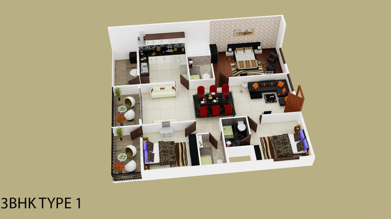 3bhk - Venkat Windsor East