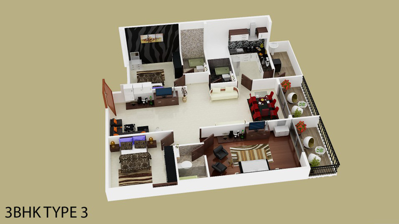 3bhk - Venkat Windsor East