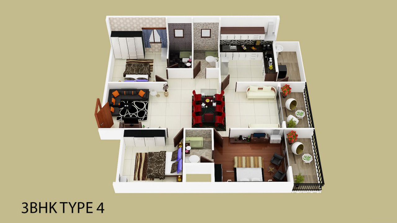 3bhk - Venkat Windsor East