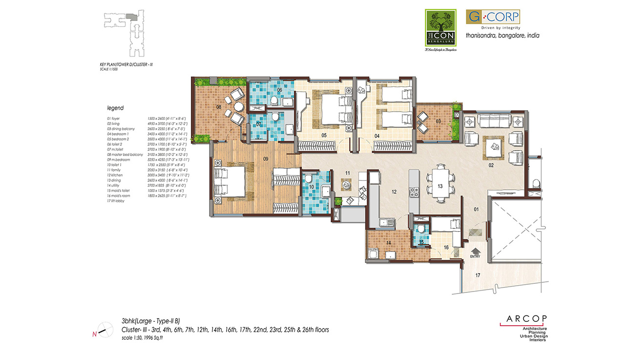 4 bhk - g corp the icon south