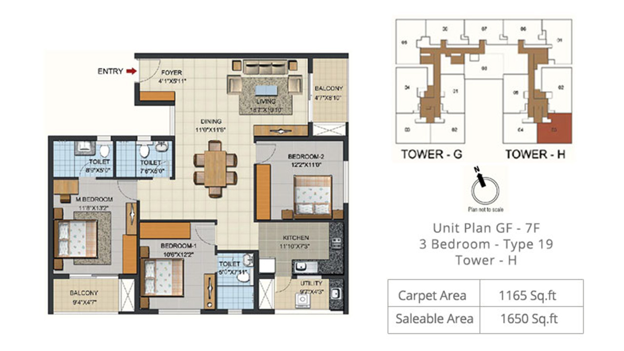 unit_3bhk_type19_towerH - ozone urbana aqua 2