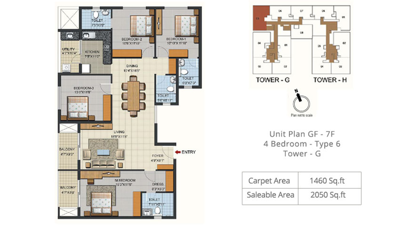 unit_4bhk_type6_towerG - ozone urbana aqua 2
