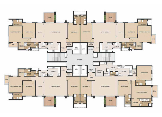 Floor Plan - Mahindra Windchimes Phase 2