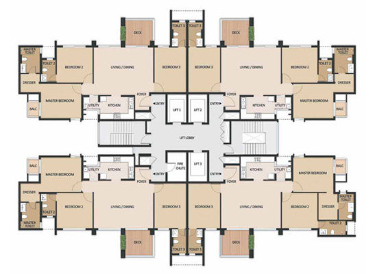 Floor Plan - Mahindra Windchimes Phase 2