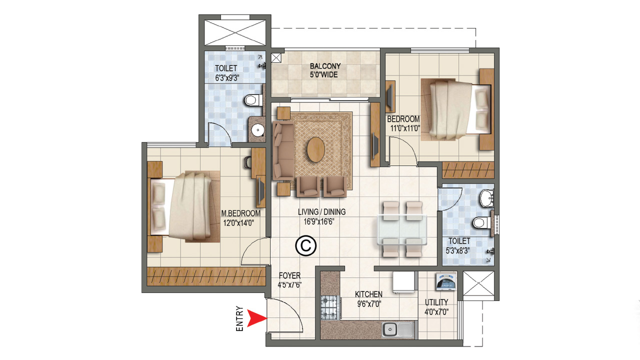 floorplan - Prestige Lake Ridge
