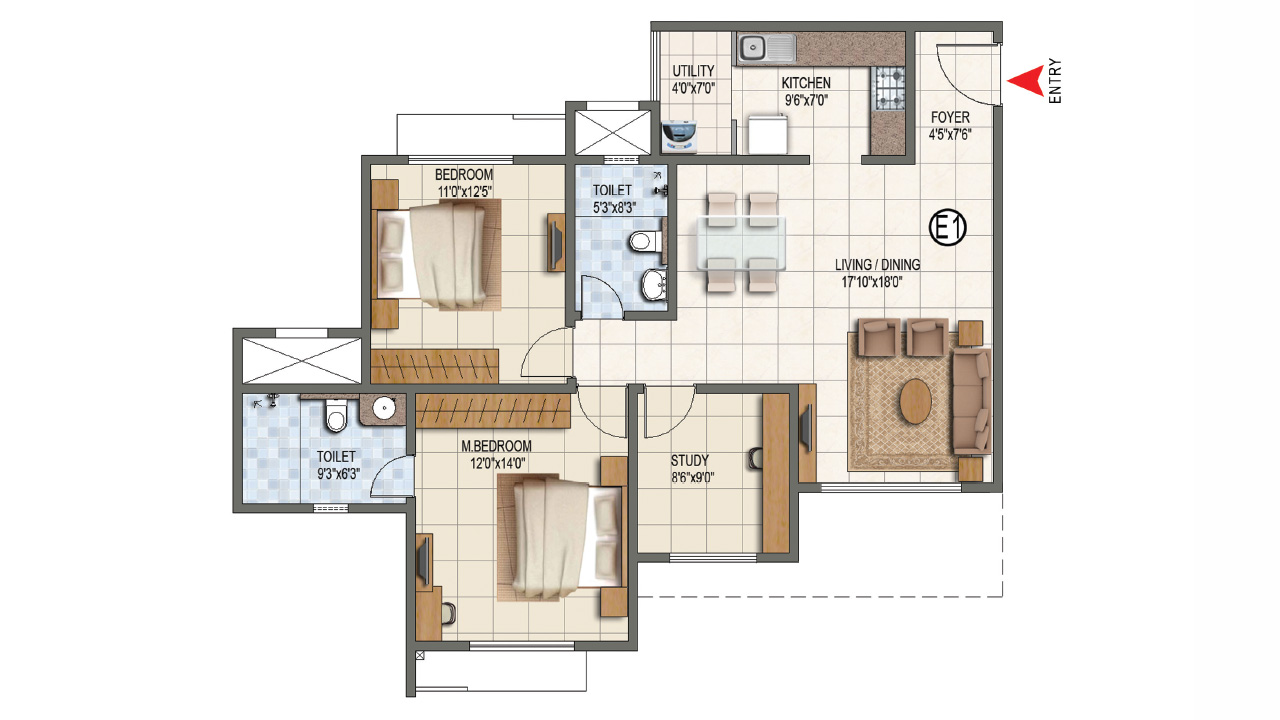 floorplan - Prestige Lake Ridge