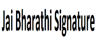 JAI BHARATHI SIGNATURE